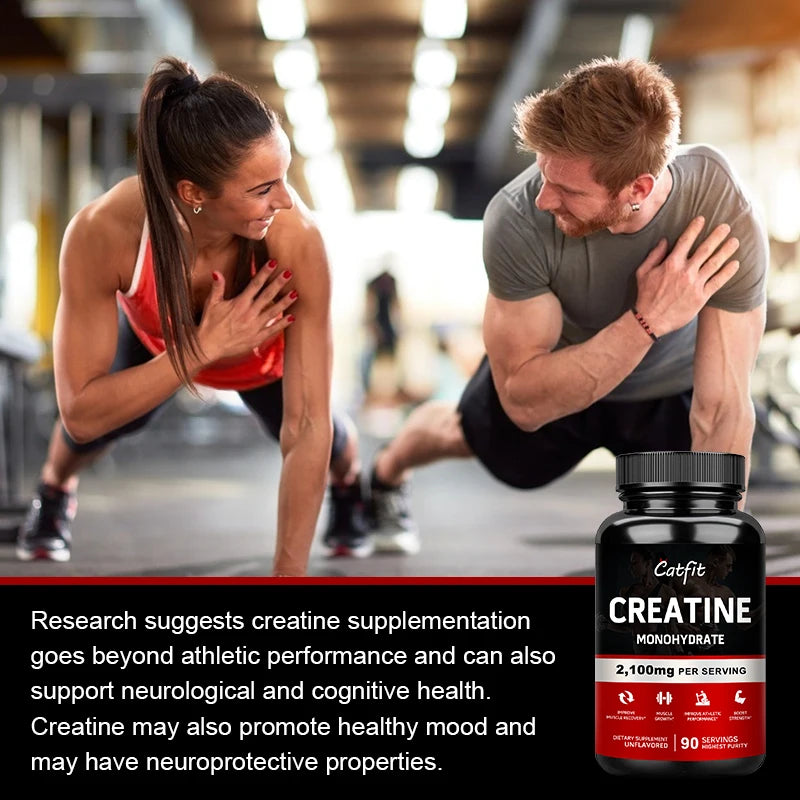 Creatine Monohydrate Capsules Body Building Amid Acid Whey Proteins for Muscle Mass Pre Training Supplement Gym Energy Fitness