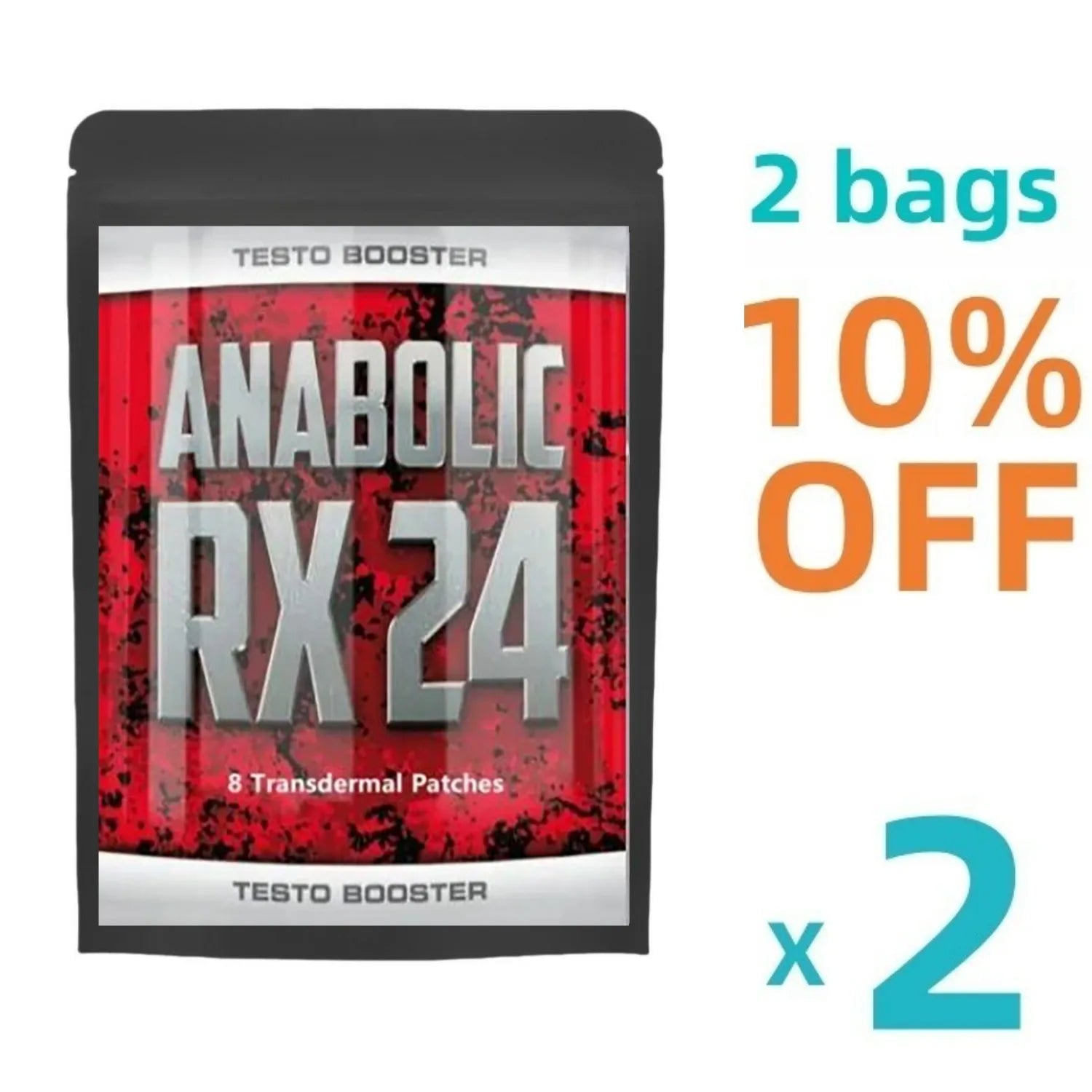 Anabolic Rx24 Testobooster Building Muscle Mass Muscle Agent Testosterone Booster, Proven Anabolic Ingredients Muscle Patch