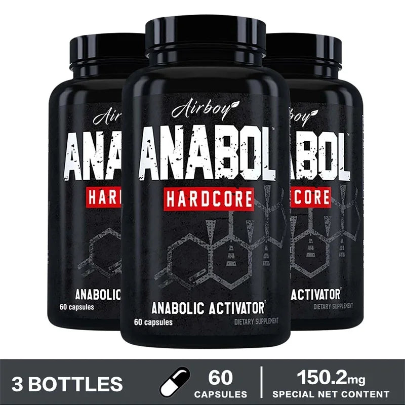 Anabol Hardcore Supplement - Muscle Growth, Improved Endurance, Stress and Mood Relief, and Overall Health