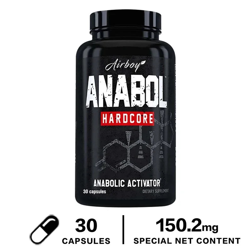 Anabol Hardcore Supplement - Muscle Growth, Improved Endurance, Stress and Mood Relief, and Overall Health