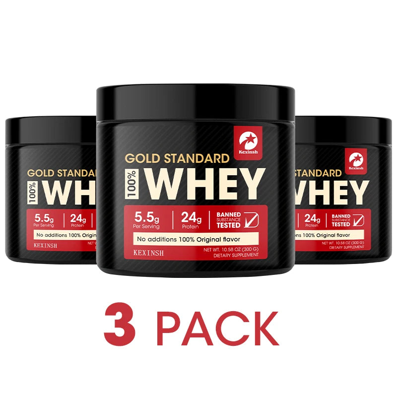 Kexinsh Protein Powder Gold Standard 100% Whey Protein Powder Enhance Muscle Gain & Recovery, Immune Support Health Care Product