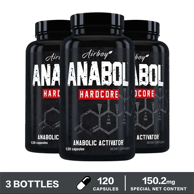 Anabol Hardcore Supplement - Muscle Growth, Improved Endurance, Stress and Mood Relief, and Overall Health