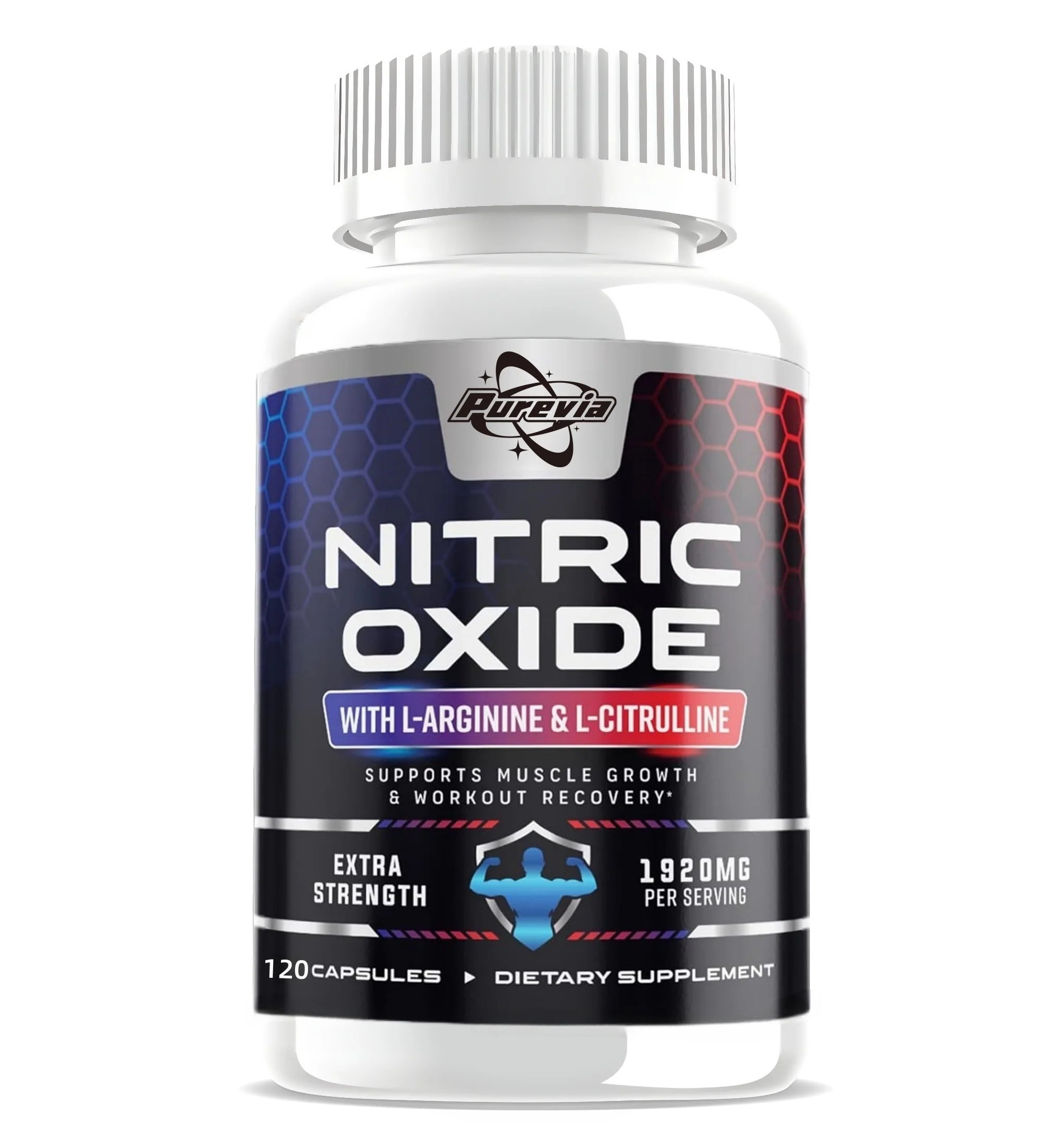 Nitric Oxide Booster Pre-Workout Boosts Muscle, Pump, Energy and Endurance,Performance & Muscle Mass,L-arginine Supplement