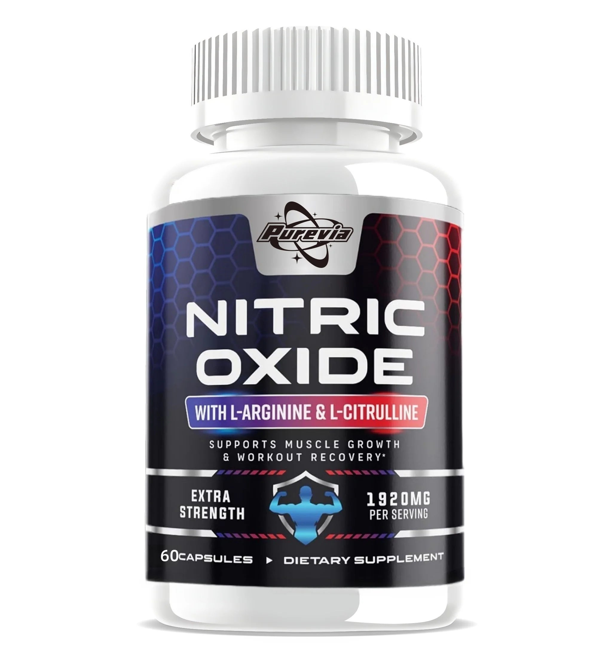 Nitric Oxide Booster Pre-Workout Boosts Muscle, Pump, Energy and Endurance,Performance & Muscle Mass,L-arginine Supplement