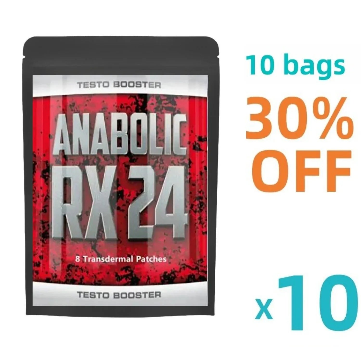 Anabolic Rx24 Testobooster Building Muscle Mass Muscle Agent Testosterone Booster, Proven Anabolic Ingredients Muscle Patch
