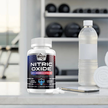 Nitric Oxide Booster Pre-Workout Boosts Muscle, Pump, Energy and Endurance,Performance & Muscle Mass,L-arginine Supplement
