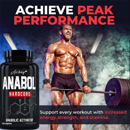 Anabol Hardcore Supplement - Muscle Growth, Improved Endurance, Stress and Mood Relief, and Overall Health