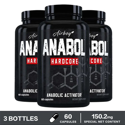 Anabol Hardcore Supplement - Muscle Growth, Improved Endurance, Stress and Mood Relief, and Overall Health