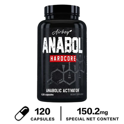 Anabol Hardcore Supplement - Muscle Growth, Improved Endurance, Stress and Mood Relief, and Overall Health