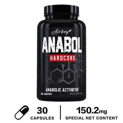 Anabol Hardcore Supplement - Muscle Growth, Improved Endurance, Stress and Mood Relief, and Overall Health
