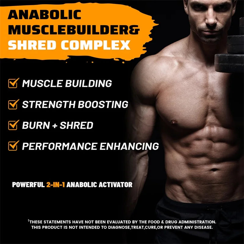 Anabol Ripped Anabolic Muscle Builder - Increase Abdominal Muscle Mass, Promotes Faster Muscle Growth, Recovery and Strength