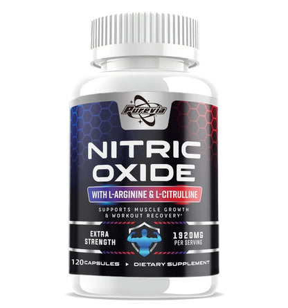 Nitric Oxide Booster Pre-Workout Boosts Muscle, Pump, Energy and Endurance,Performance & Muscle Mass,L-arginine Supplement